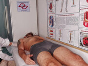 Patient's erection right in front of the nurse