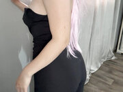My Indian stepsister masturbates in leggings, cameltoe, then orgasms