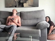 I Just Wanted Prank My Step Brother... but He Start Jerk off on the Couch Thi...