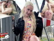 Skinny Blonde Teen Daruma Rai Pickup for Casting Fuck in Berlin