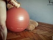 'Fitness ball is boring unless you have a big dildo in your pussy - Tacy Tight (FULL)'