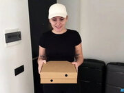 The Cute Courier Turned Out to Be a Pervert - Fucked Her and Cum in Her Mouth...