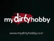 "MyDirtyHobby - College babe swallows her boyfriends cock"