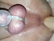 Wife fisting me while caged