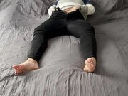Horny masturbating on the bed, Clyde catches me doing it. Trembling twitching moaning intensely orgasm I come satisfyer