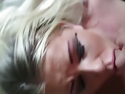 British Blonde Deepthroat Face Fuck