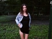 'Hot fucking and sucking in the park. outdoor sex with cute girl (4k 60fps)'