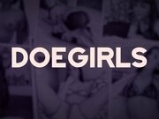 'DOEGIRLS - Big Ass Girl With Glasses Katie Kush Cums On Her Thick Dildo'