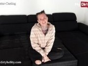 "MyDirtyHobby - Busty tattooed babe first time sex on camera"