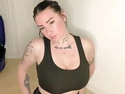 Busty teen does hot yoga session