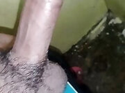 Indian Desi Big Cock Handjob in bathroom and big comshot