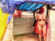 Cum inside hot Indian Village aunty, fucked by stepson in field hot desi Hindi sex video