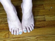 Worship My Pedicured Light Blue Toes and Feet