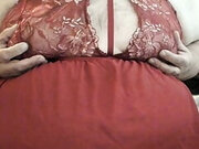 Giant Sissy in Red Squirting & Pumping