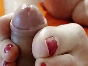 Footjob first of Fucked