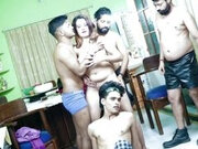 Desi Big Boobs Horny Bhabhi Casting Couch Hardcore GangBang and Comshots on Face ( Hindi Audio )