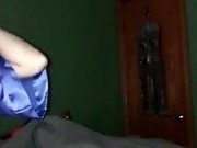 embarassed wife sucks a small cock in her rob