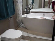 Catching Stepsister in Bathtub Leads to a Blowjob