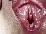 PLEASE cum inSide Me! I want to feel your hot sperm between my legs. Cream Pie. Sperm flowing out of the pussy. Close-up