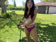 Caught My Big Ass Latina Neighbor Making Naked Tiktoks in Public?! Cami Strel...