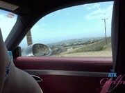 'Beach fun with athletic babe Stella Sedona on the coast in a biki and giving roadhead in the car (blowjobs) GFE POV'