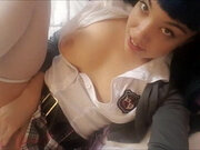 Schoolgirl butt muncher