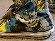 Seattle Ganja Goddess loves her Batman Converse! Shoe fetish lesbian pawg