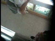 Spy cam video - brunette mommy's upskirt at Walmart