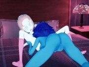 'Lapis and Pearl fucking upstairs, licking pussy and tribbing - Steven Universe Hentai.'