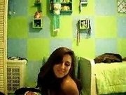 Curvaceous sporty brunette teen gives me hot show on webcam