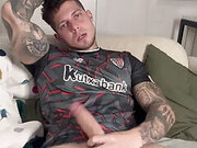 Football Player with Fat Cock Talking Dirty and Want Fuck You Boygym