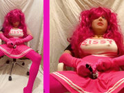 Sissy Tiny Gusher creampie and cumshot