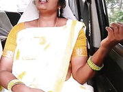 Indian Maid Car Sex with House Owner. Telugu Dirty Talks.