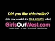 'GirlsOutWest - Three naughty babes have lesbian sex in the backyard'