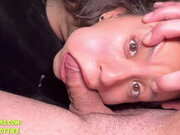 Real 18 Yr Old Petite Amateur Amira Mae Face Fucked & Pussy Pounded Rough