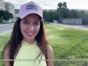 Tour Guide Cums in Katty West Tight Pussy in the Mountains - Public Pickup an...