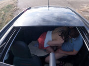 While my husband was at work, his friend decided to take me for a ride in the car, fuck me in the pussy and cum in my mouth