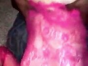 Girlfriend fucked hard in pink dress