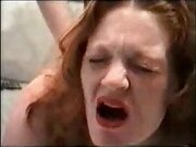 A very hot espression of a redhead milf anal fucked