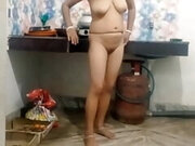 Indian Deshi bhabi kitchen sex