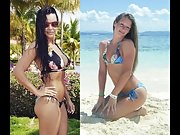 Melissa Hardbody Vs Sarah Bikini Ass Jerk Challenge
