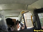 Cocksucking amateur jerks and rides cabbie