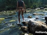 '200816 Dogs walkout - Part 2 Hot milf Jumping over river rapids for get a fuck (Teaser)'