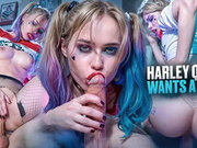 Harley Quinn Made a Debtor Her Toy and got a Big Dick and a Creampie