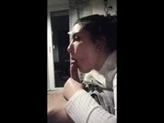 'College Teen Slut Sucking Dick While Parents Are Gone'