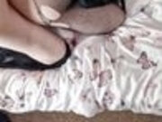 Hot Transgirl in Latex Fucks Submissive Trans Schoolgirl
