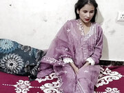 Cute step sister ko nanga kar chod kar bur faad diya
